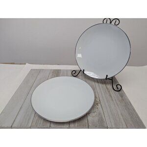 Set Of 2 Noritake Fremont 8 1/8" Salad Plates 6127 Contemporary Fine China